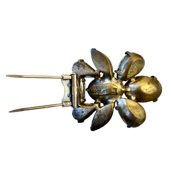 Eisenberg Original Vintage Fur Clip Rhinestone Brooch As Is - Picture 10 of 12